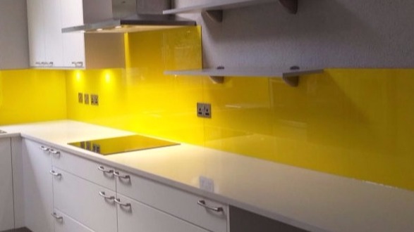 glass splashback